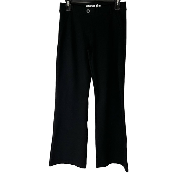Betabrand Black Classic Bootcut Stretch Dress Pants Minimalist - Picture 1 of 5